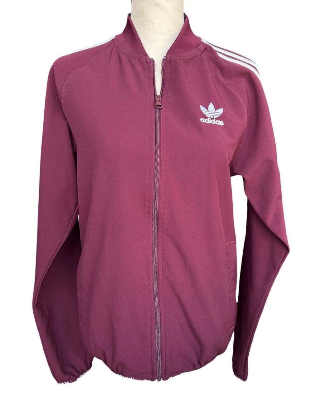 Adidas Originals Trefoil Track Jacket Maroon Size S